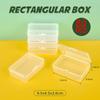 4-28Pcs Plastic Storage Box Transparent Jewelry Storage Box Container Portable Earring Ring Earplugs Packaging Storage Case