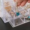 Trendy Large Capacity Transparent Jewelry Storage Box Women'S Multi-Layer Earrings Rings Necklace Box Home Drawer Style Jewelry Box Dustproof Drawer