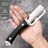 Stainless Steel Flat Edge Vegetable Peeler Potato Slicer Knife Easy Grip Handle Melon Grater for Quick Fruit Prep