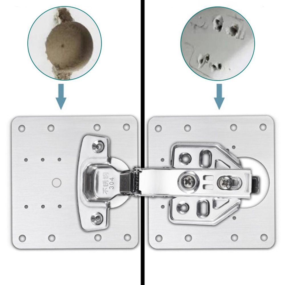 Петли для ящиков и дверей шкафов, накладные, мебельная фурнитура, ремонтные пластины для петель, аксессуары для ремонта шкафов