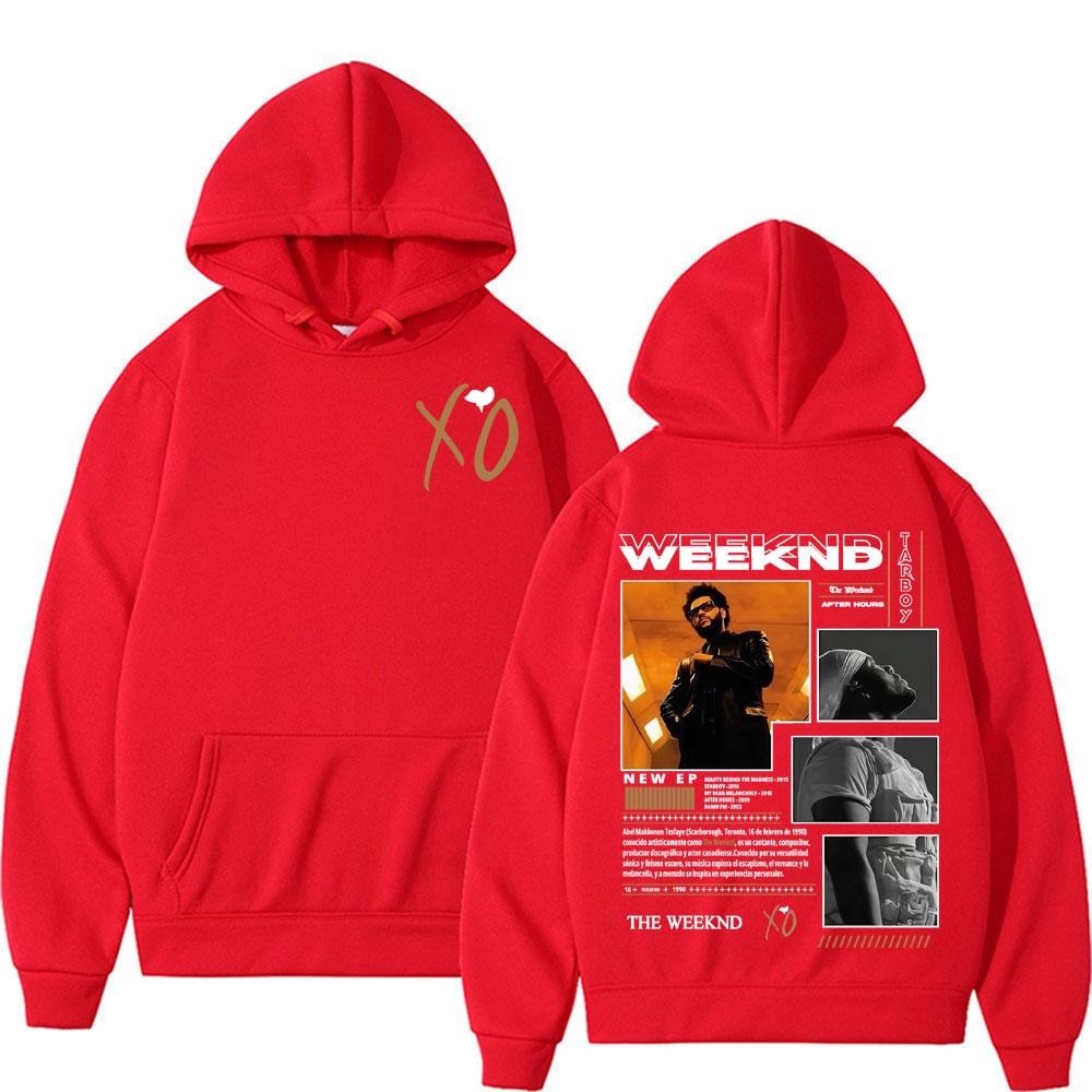 Unisex Woman'sRetro The Weeknd After Hours Album Graphic Hoodie Men Vintage 90s Hip Hop Oversized Hoodies Man Casual Comfort Fleece Sweatshirt