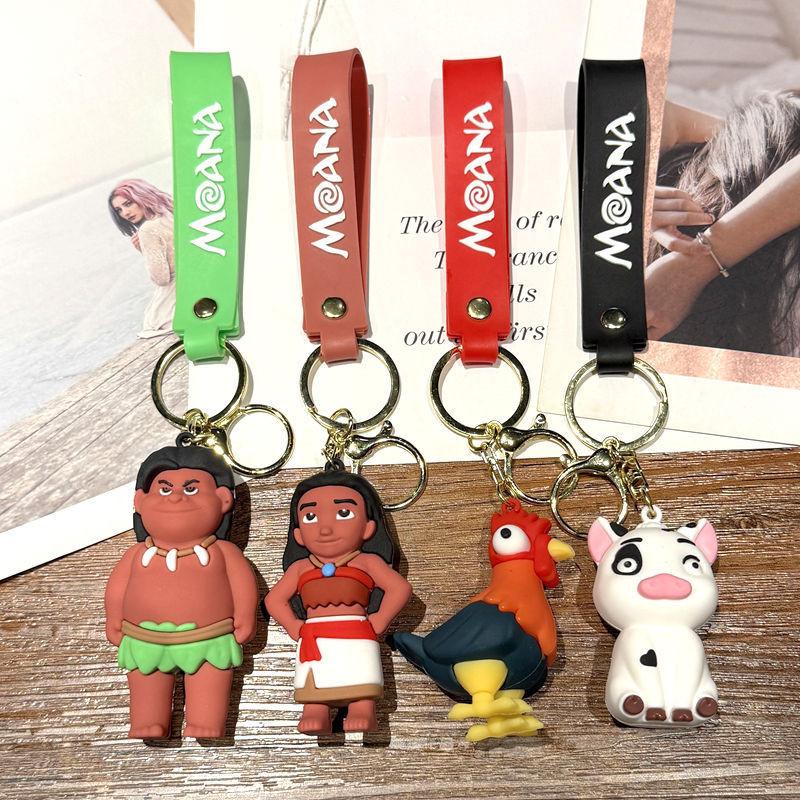 Large Colorful Moana Keychain Featuring Charming Characters Ideal For Gift Giving And Collecting