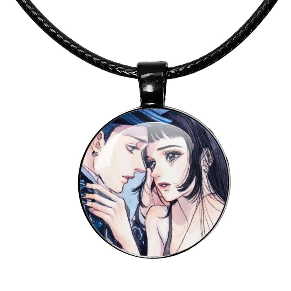 Ожерелье Paradise Kiss Аниме Юкари Хаясака Мивако Сакурада Черная веревочная цепочка Стеклянный кулон Ожерелье Шарм Украшения Подарок