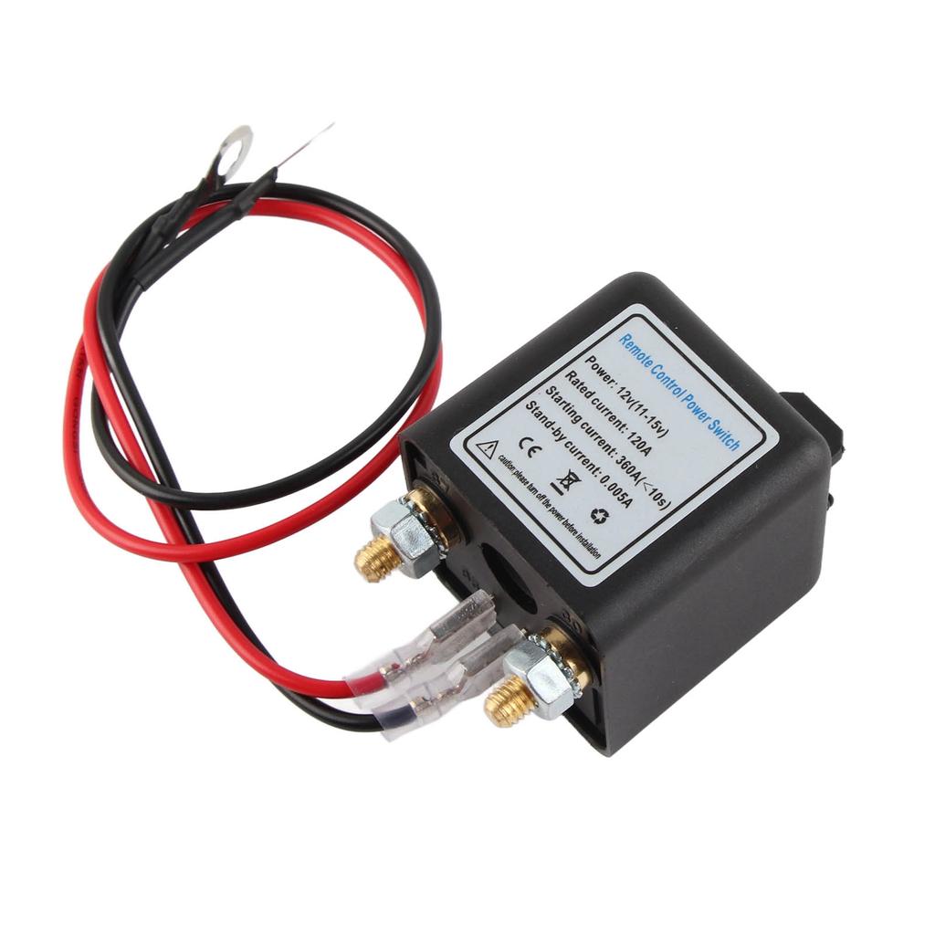 Car Battery Disconnect Switch Power Cut Off Kill Switch with Remote Control Copper Terminal for Auto