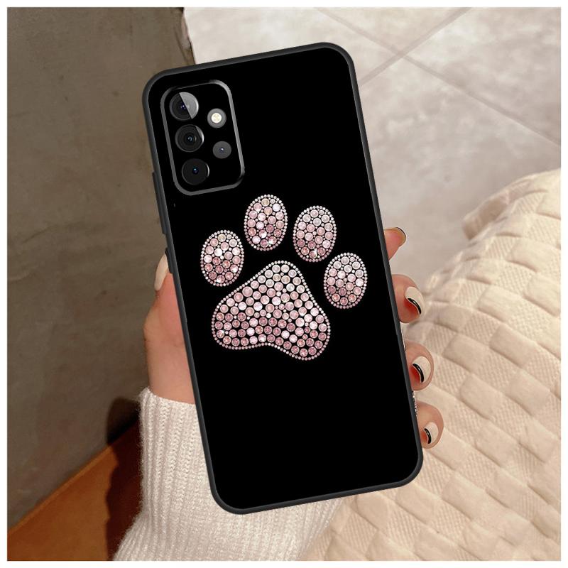cat Dog paw design For Samsung Galaxy A13 A33 A53 A34 A54 A14 A15 A16 A26 A36 A56 A12 A32 A52 A06 A35 A55 Case
