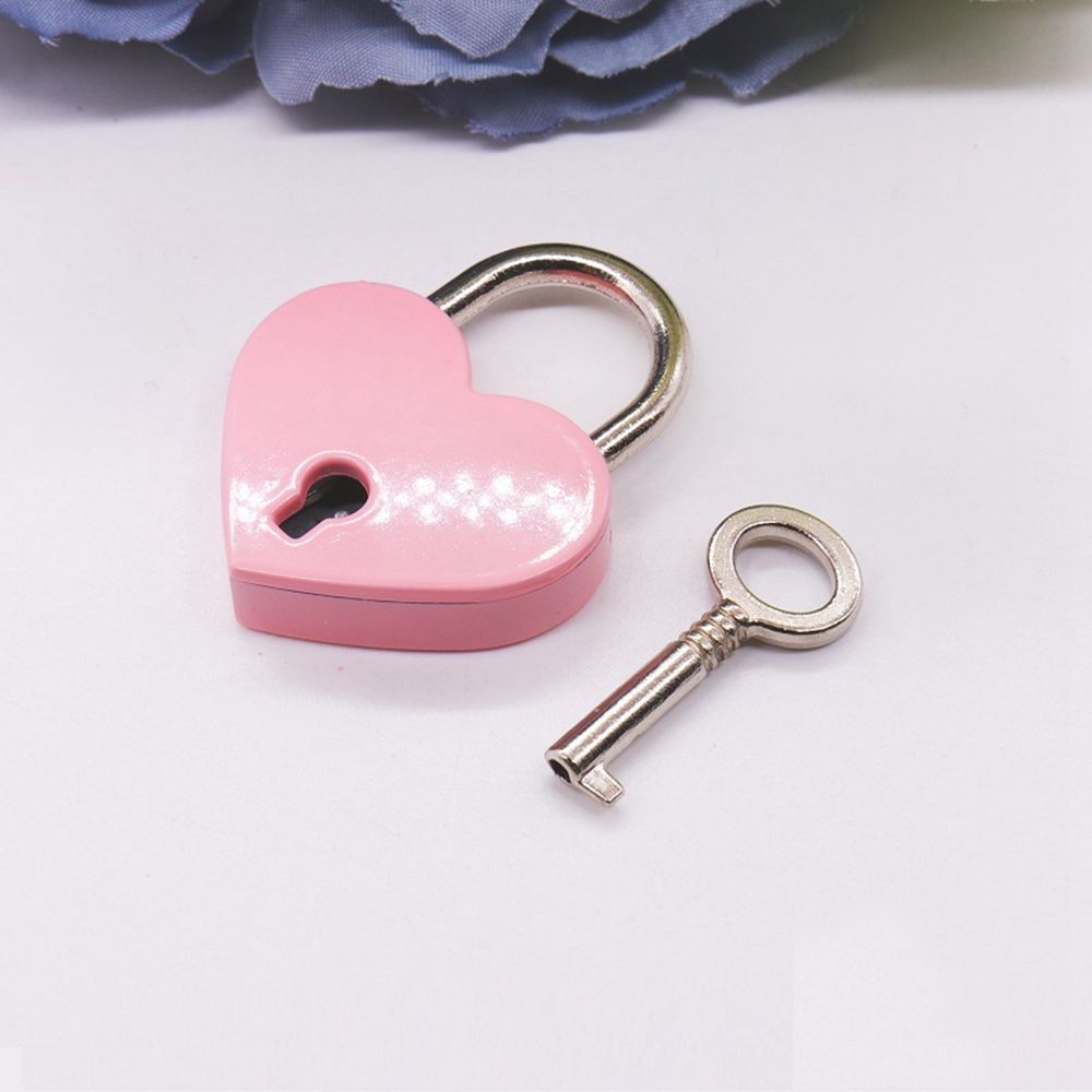 Gift Diary Book Travel with Key Wedding Mini Hardware Locks Love Heart Lock Padlock
