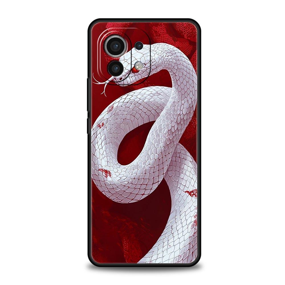 Чехол для телефона Blossom Pink Snake для Xiaomi Mi 17 15T 15 14 14T 13T 12T Pro 12 13 Lite 5G 11T Poco X6 X7 X5 Pro Мягкий чехол