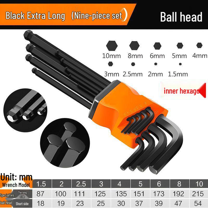 Набор торцевых шестигранных ключей из сплава S2 - Отвертки в виде шестиконечной звезды