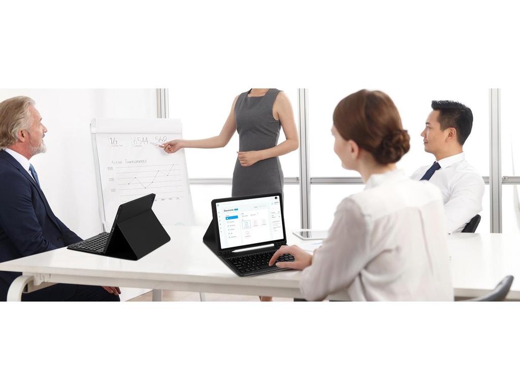 Чехол-клавиатура Bluetooth для планшета Samsung A9Plus10FE+ и испанская мышь-бар