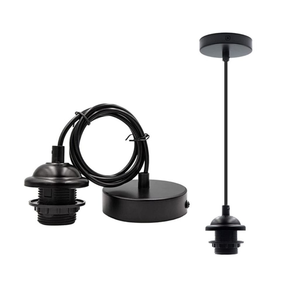 Основание потолочного светильника с полузубцами и кабелем 1 м Основание абажура E27 Подвесной держатель лампы Подвесной светильник