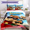 3pcs Custom Name Alvin and the Chipmunks Bedding Set Duvet Cover Closure Includes 1 Duvet Cover & 2 Pillowcases, Soft and Comfortable for All Seasons.