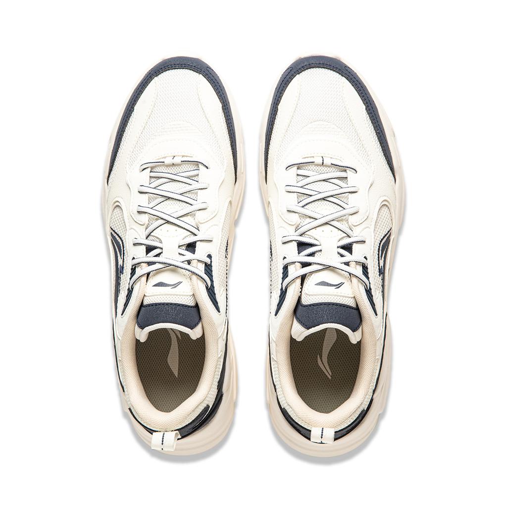 Li Ning Cloud Sea универсальные ретро-туфли для папы толстая подошва высота увеличивающая амортизацию нескользящая износостойкая поддержка повседневная обувь AGCT427-4