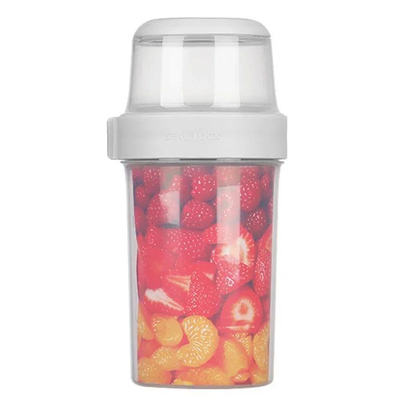 300/480/670/870/1070 мл овсянка орех йогурт салат контейнер коробка для хранения еды герметичный контейнер набор 2-слойный хрустящий стакан соусник ланч-бокс