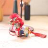 Funny Cute Chinese Zodiac Horse Polyester Horse Year Mascot Keychain Cartoon Blessing Lucky Horse Pendant New Year Gifts
