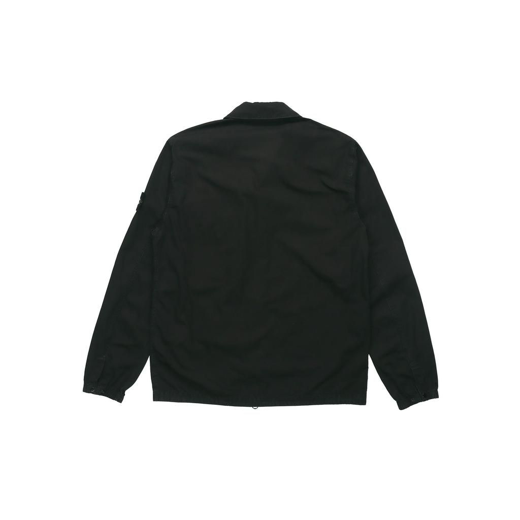 STONE ISLAND Хлопковая куртка классического кроя с карманом на молнии Мужские куртки Черный 7315107WN-V0129