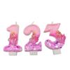 Pink Purple Swan Digital Candle Creative Design Selection Materials Colorful Birthday Cake Accessories Ambience