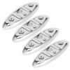 4Pcs Boat Cleat Stainless Steel Foldable Flip Up Marine Handware 6x2.1in