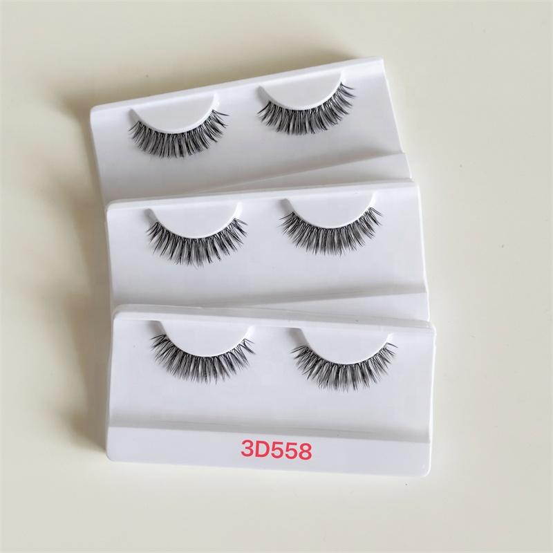 Comfortable Thin Lash Band Synthetic Hair Handmade Full Strip Cruelty-Free Eyelashes Custom Lashes Accessories
