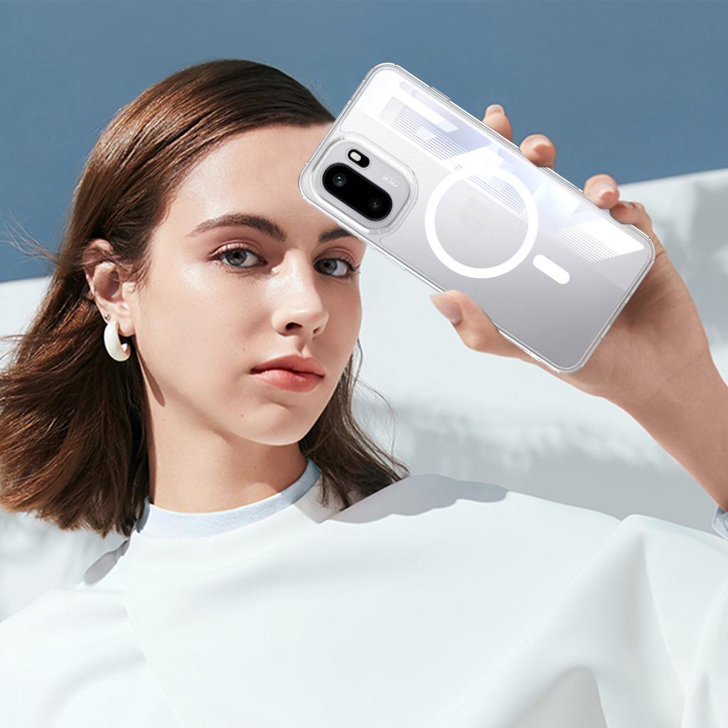 For OnePlus Ace 6 5G/OnePlus Ace 6T 5G/OnePlus 15R 5G Clear Phone Magnetic Case TPU + Acrylic Back Cover