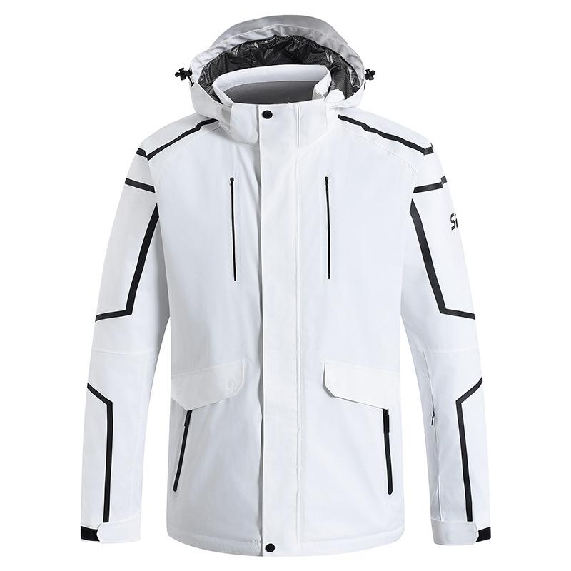 Лыжная куртка для женщин и мужчин, водонепроницаемая, ветрозащитная, утепленная, зимняя, для горных видов спорта на открытом воздухе, с капюшоном, теплая, для катания на лыжах, сноубордическая куртка с карманами