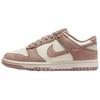 Кроссовки Dunk Leather Cushioning Низкие Скейтбордические Женские Розово-Белые IB4417-105