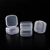 5/10/20Pcs Mini Plastic Jewelry Storage Box Square Transparent Portable Pill Container Jewelry Holder Earrings Display Case