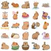50Pcs Cute Capybara Stickers For Guitar Phone Glass Scrapbook Stationery Sticker