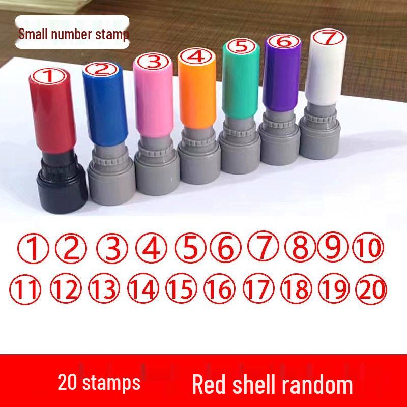 Photosensitive Stamp Set: Numbers 0-9 for Marking & Journaling