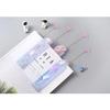 12CM Cute Oil Ruler Quicksand Bookmark Measuring Straight Rulers Pendant Bookmarks Gift Stationery Drafting Supplies