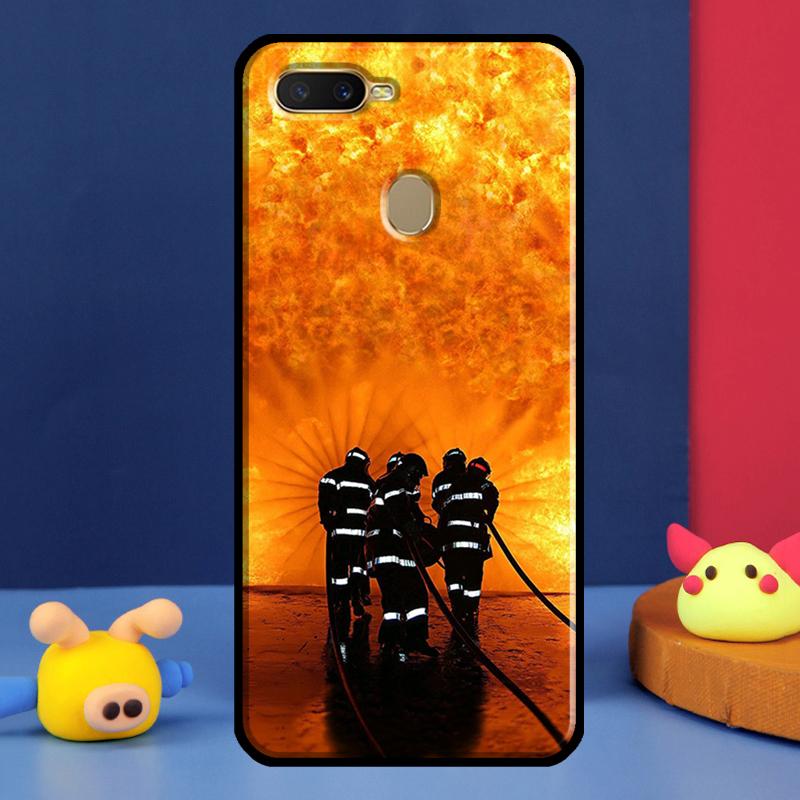 Чехол 'Герой Пожаротушения' для Oppo A98 A78 A58 A15 A16 A17 A5 A9 A91 A52 A72 A76 A96 A74 A94 A54 S A57 A77