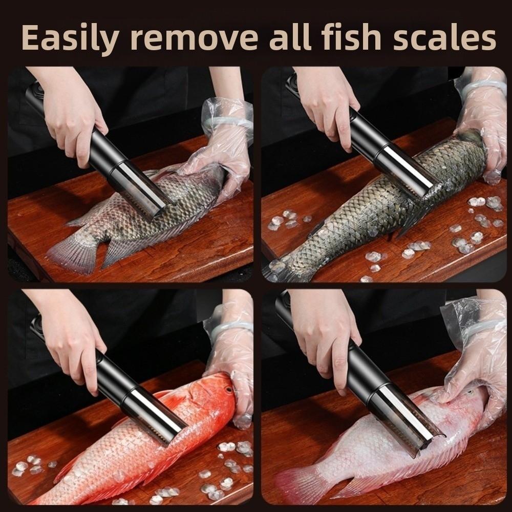 Left/Right Rotation Electric Fish Scaler Cordless Fish Scale Remover  Fish Cleaning