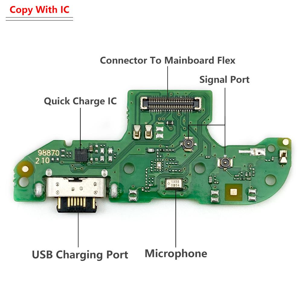 30Pcs,For Moto One Macro Hyper Fusion Action Vision Plus USB Micro Charger Charging Port Dock Connector Microphone Board Flex