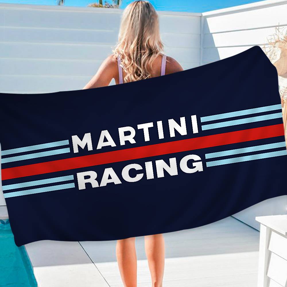 M-Martinis Racing Микрофибровое одеяло Быстросохнущие пляжные полотенца Большой размер с принтом Супервпитывающее полотенце-одеяло для бассейна
