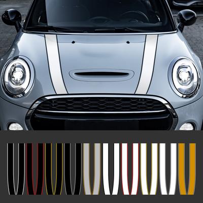 Наклейка на капот двигателя автомобиля, наклейки в полоску, декор для Mini Cooper S JCW R55 R56 R60 R61 F54 F55 F56 F60 Countryman