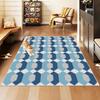 Nordic Multicolor Checkered Geometric Entryway Carpet for Living Room Decor Coffee Rug Non-slip Washable Lint-free Pet Floor Mat