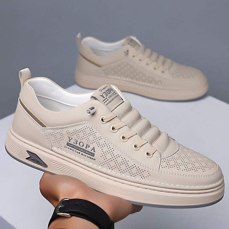 Мужские летние слипоны из мягкой кожи 2025: Дышащая и повседневная