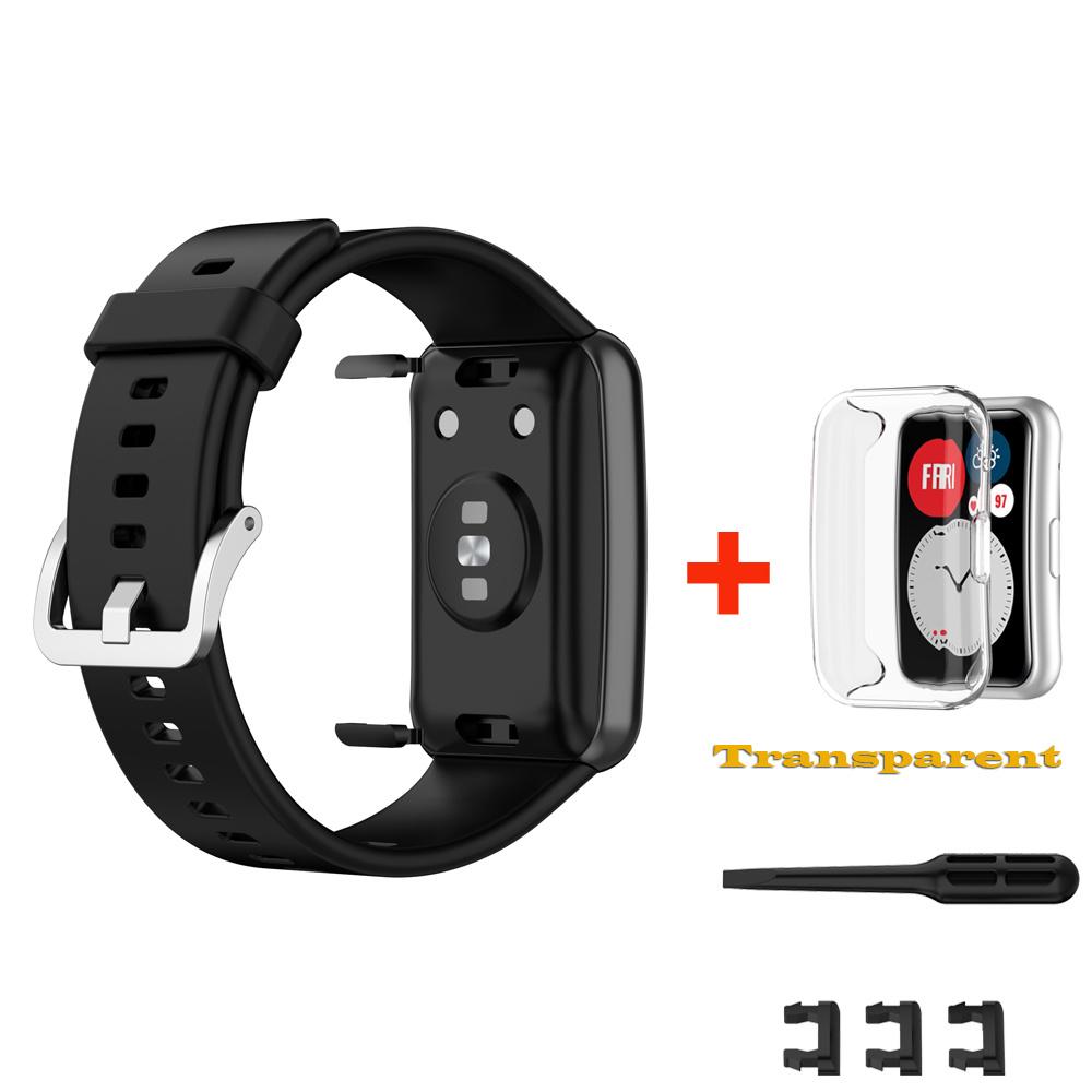 Ремешки для часов Huawei Watch Fit Strap Силиконовый сменный ремешок для Huawei Watch Fit новый ремешок Correa Bracelet