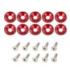 22Pcs Motorcycle Crash Protector Wheel Protection Pads Colorful Motorbike Tire Frame Slider Motocross M6 Nuts Washer JDM Bolts