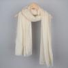 Women Scarf Shawl Solid Color Furry Trim Versatile Shawl Wrap Soft Warm Long Scarf Winter Costume Accessory