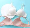 Лисий бюстгальтер в сборе, женский бюстгальтер пуш-ап, розовый кружевной провод, свободный сбор, сексуальная чашка AB, тонкое удобное нижнее белье для груди