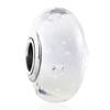 925 Sterling Silver Charm Shimmering Radiant Effervesence Heart Wavy Fancy Murano Glass Bead Fit Popular Bracelet Jewelry