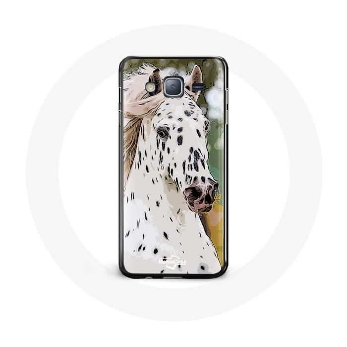 Coque pour Samsung Galaxy J5 Appaloosa Cheval blanc