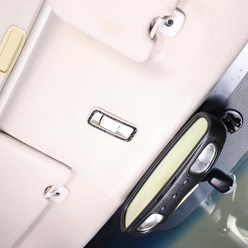 For Mitsubishi Eclipse 2006-2011 Soft Carbon Fibre Car Roof sunroof switch frame Cover Trim Stickers Car Accessories