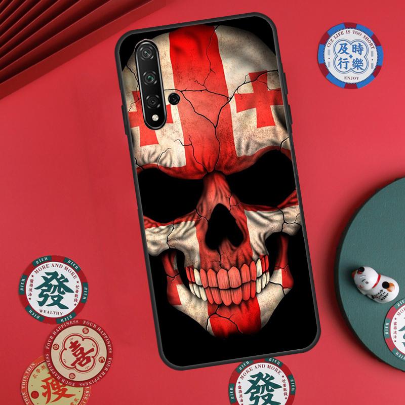 Georgia Grunge Flag For Huawei Nova Y73 Y72 Y61 Y91 Y90 Y70 Y60 12s 12i 11i 8i 9 10 SE P60 Pro P30 P40 Lite Case