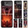 Чехол для телефона Attack Anime из твердого ПК для Samsung Galaxy Z Flip 7 6 5 4 3 Черный ZFlip7 ZFlip6 Flip5 Flip4 Flip3 5G Печатная крышка Galaxy