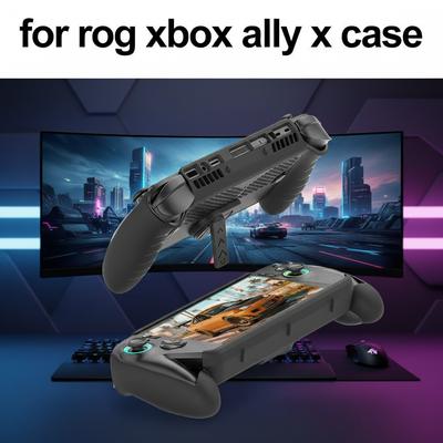 Для JYS Для ROG Для Xbox Ally/X Чехол из ТПУ для портативной консоли, дышащий и регулируемый держатель, полное покрытие с верхней крышкой