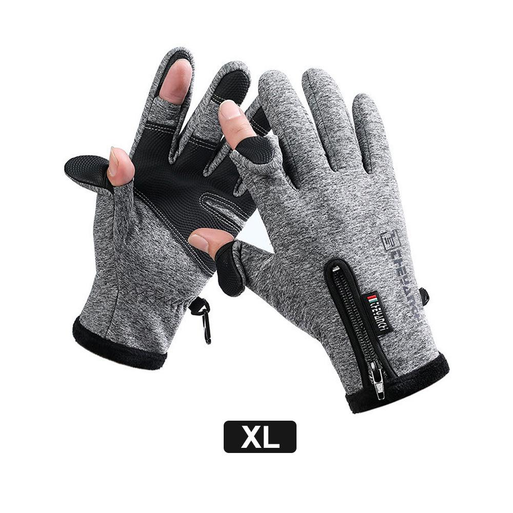 Зимние теплые перчатки для сенсорного экрана, уличные ветрозащитные водонепроницаемые морозостойкие перчатки, мужские перчатки для вождения, езды на велосипеде, рыбалки, лыжные перчатки