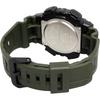 Casio AEQ-110W-3AV Men's Analog-Digital Quartz Watch Black LCD Military Green Imported Model