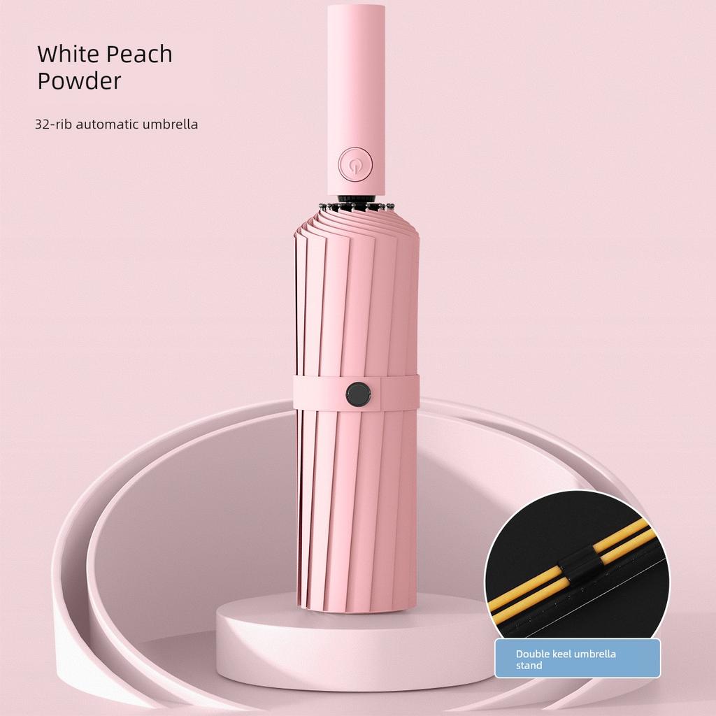 Umbrella Resistant to Strong Winds and Heavy Rain, Windproof, Thickened and Reinforced, Automatic Folding, Sun Protection, Uv Protection, Dual-Use