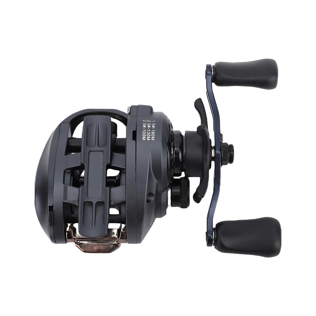 Dual Braking System Fishing Reel 7.0:1 Baitcasting Reels 5+1BB 13.2 Lb Drag Baitcaster Reels Q1 Left Hand